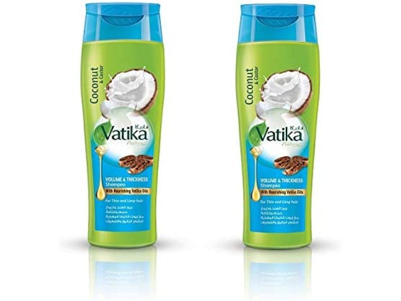 Vatika hair shampoo 400 ml volume thickness twin pack 2 x 400 ml