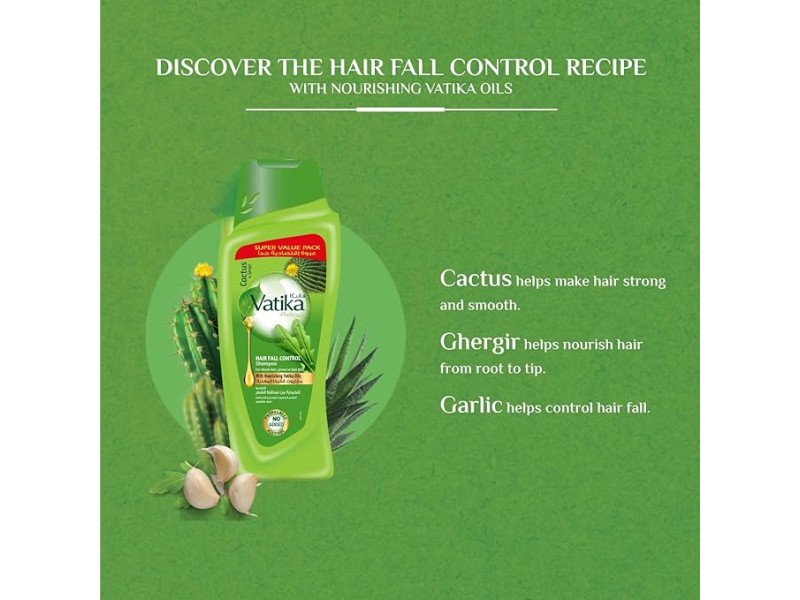 Vatika hair shampoo 700 ml anti hair fall