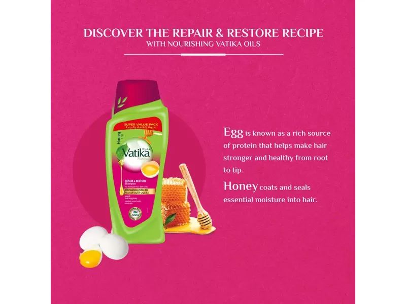 Vatika hair shampoo 700 ml repair&restore