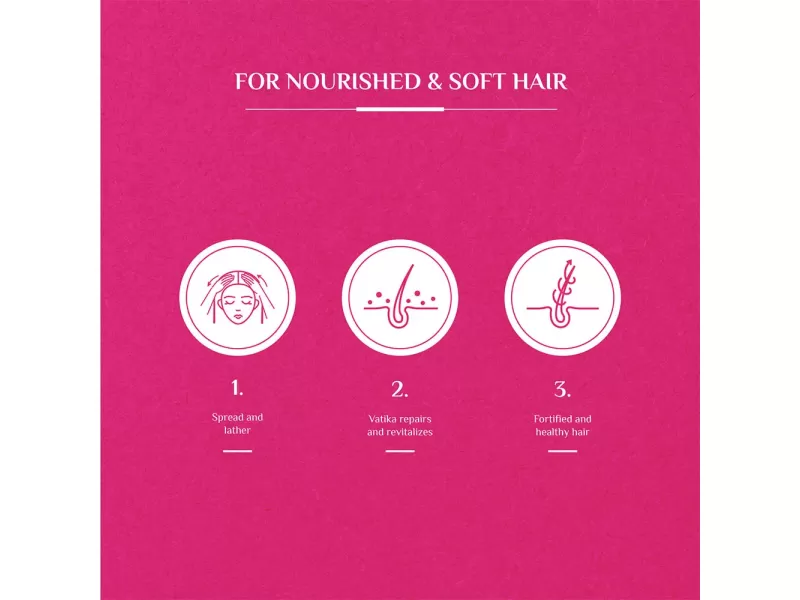 Vatika hair shampoo 700 ml repair&restore