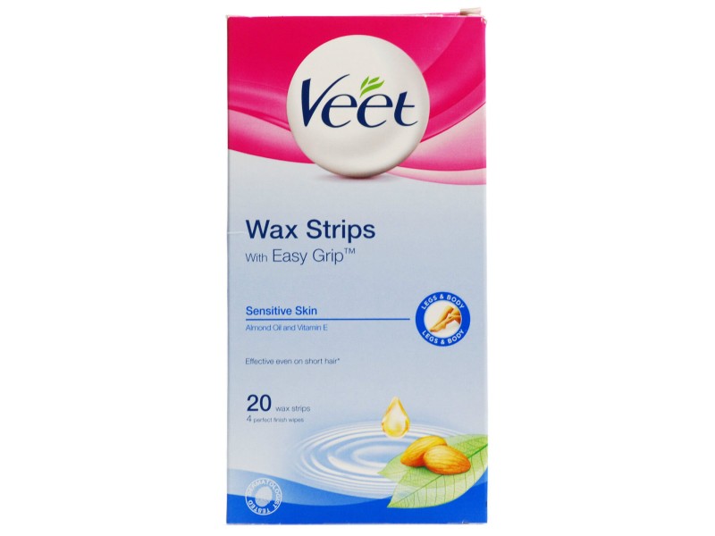 Veet hair removal wax strips body 20 pack  sensitive skin