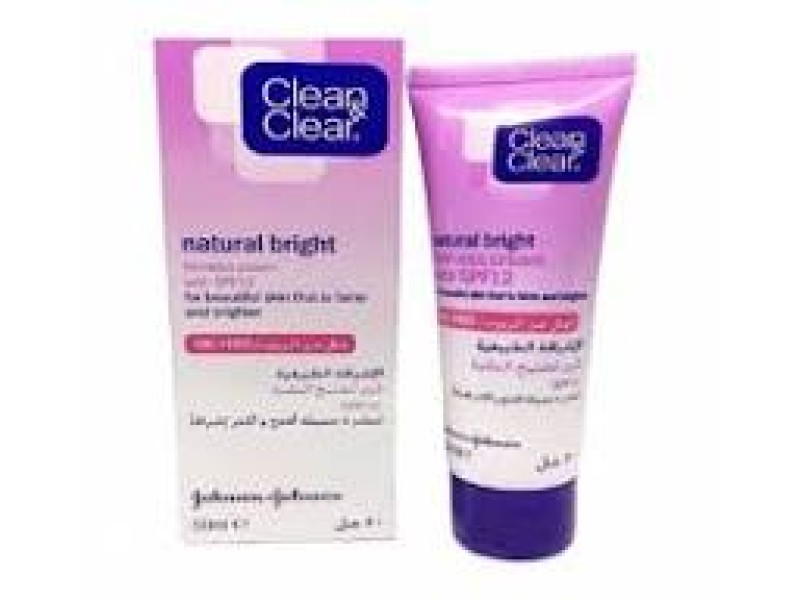 Clean & clear natural bright fairness cream with spf12 - 50ml Clean & clear natural bright fairness cream with spf12 - 50ml