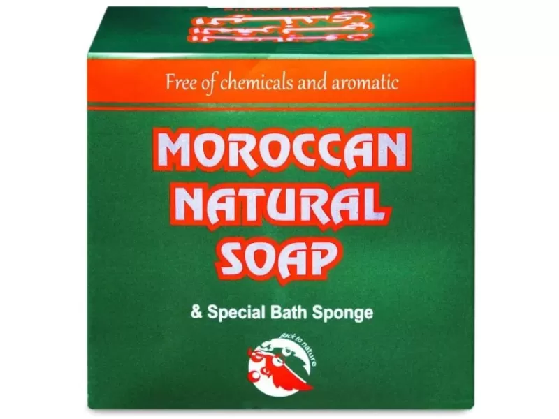 Wadi al-nahil moroccan soap 300 gm natural + lufa